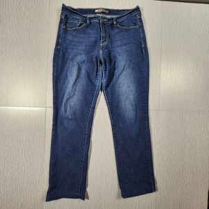 Levi's 505 Straight Leg Jeans Stretch Red Tab Blue Dark Wash 10 W30xL32